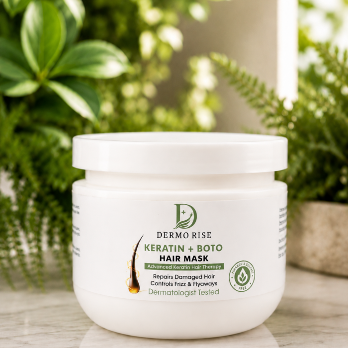 Dermo Rise Keratin & Boto+ Hair Mask for Damaged & Frizzy Hair